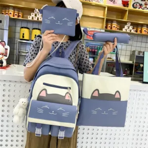 Рюкзак для школы и колледжа с ушками кота